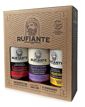 Caja Rufiante x3 Salsas Picantes Mix 2