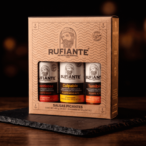 Cajita Rufiante x3 Salsas Picantes Mix 1</br><span style=color:#868686;>Medio, Medio alto, Alto</span>