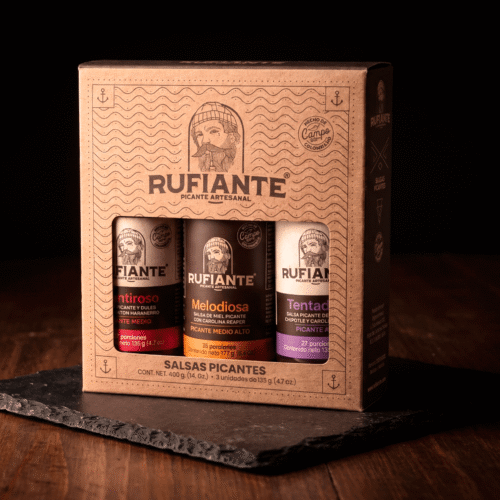 Caja Rufiante x3 Salsas Picantes Mix 3</br><span style=color:#868686;>Medio, Medio alto, Alto</span>